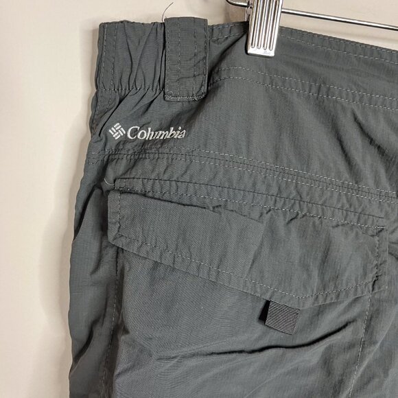 Columbia Cargo Shorts Men's 38 Gray Omni Shade Nylon Sun Protection Outdoor - Picture 7 of 12